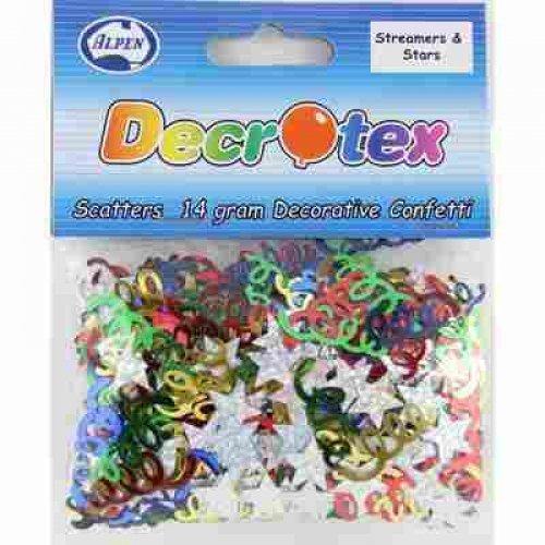 Mixed Colours Streamers & Stars Confetti - The Base Warehouse