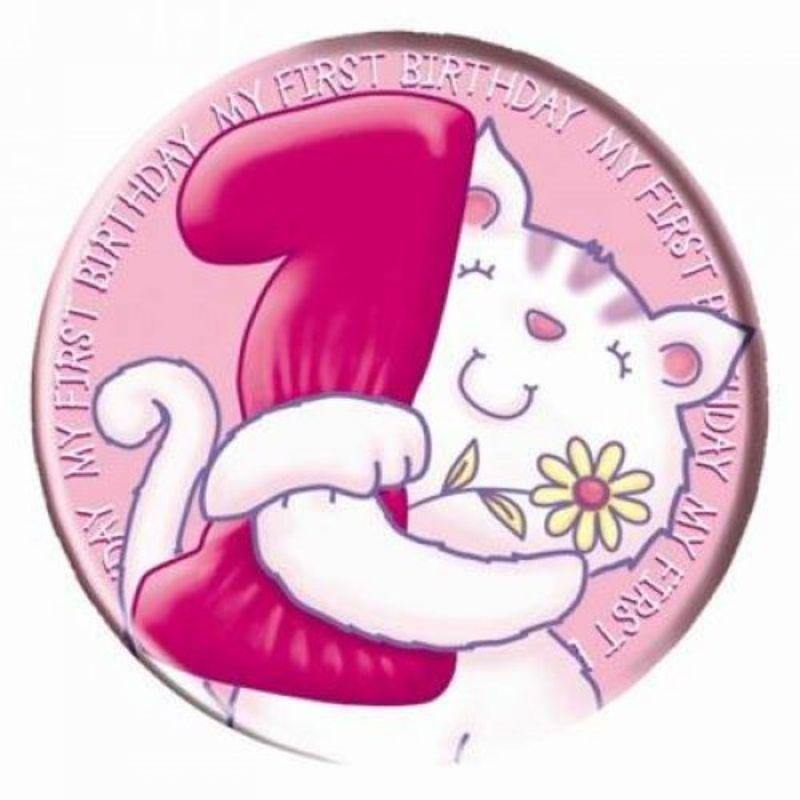 6 Pack Big #1 Girl Badge - 15cm