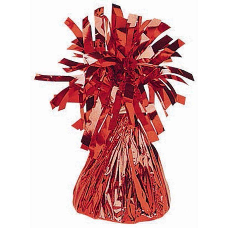 Small Red Foil Balloon Weight - 170g - The Base Warehouse