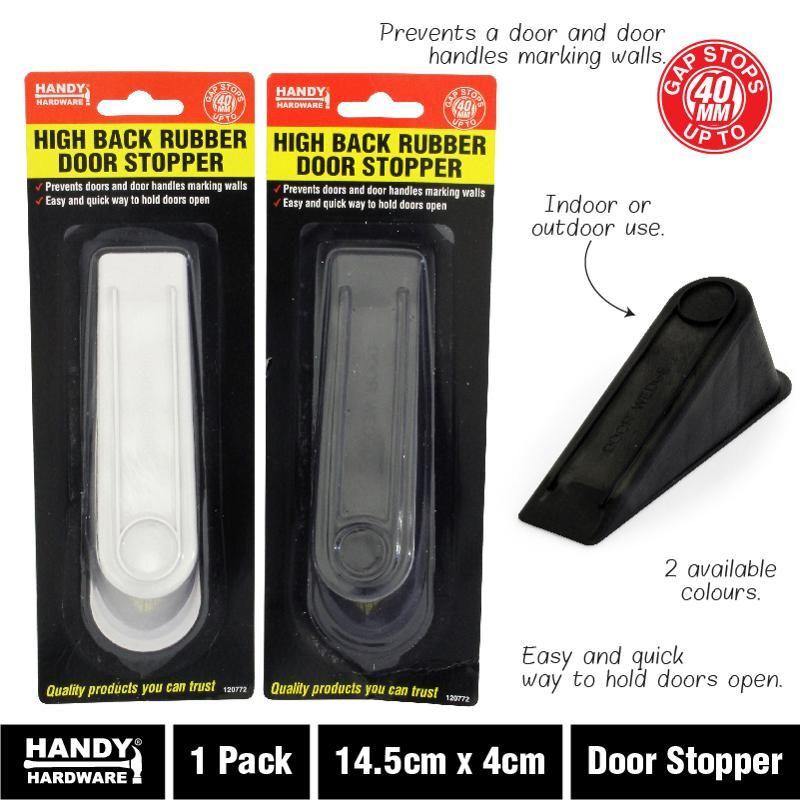High Back Rubber Door Stopper - 14.5cm x 4cm