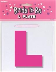 Bride To Be L Plate