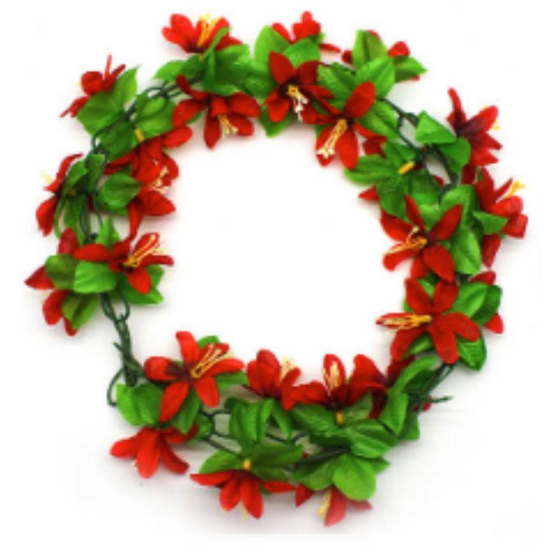 Red Mini Lily Flower Crown