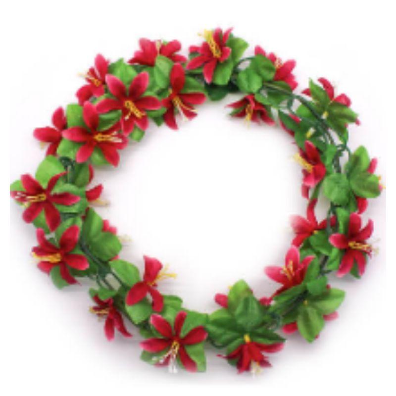 Hot Pink Mini Lily Flower Crown