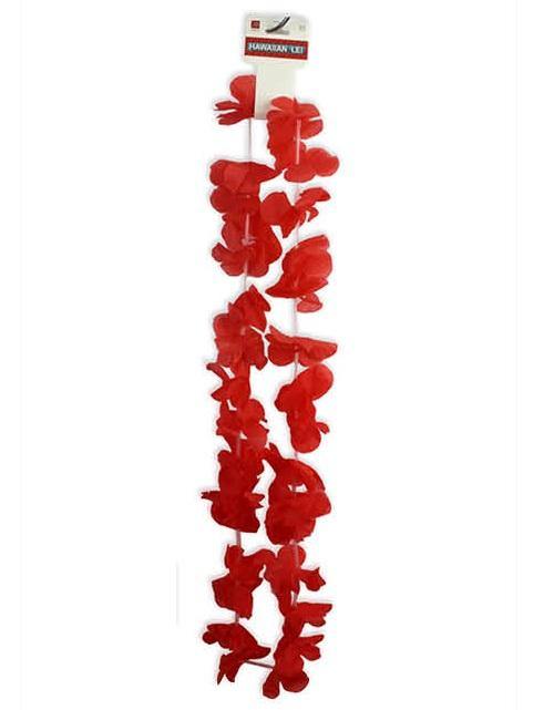 Red Flower Hawaiian Lei - The Base Warehouse