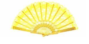 Yellow Lace Fan - The Base Warehouse