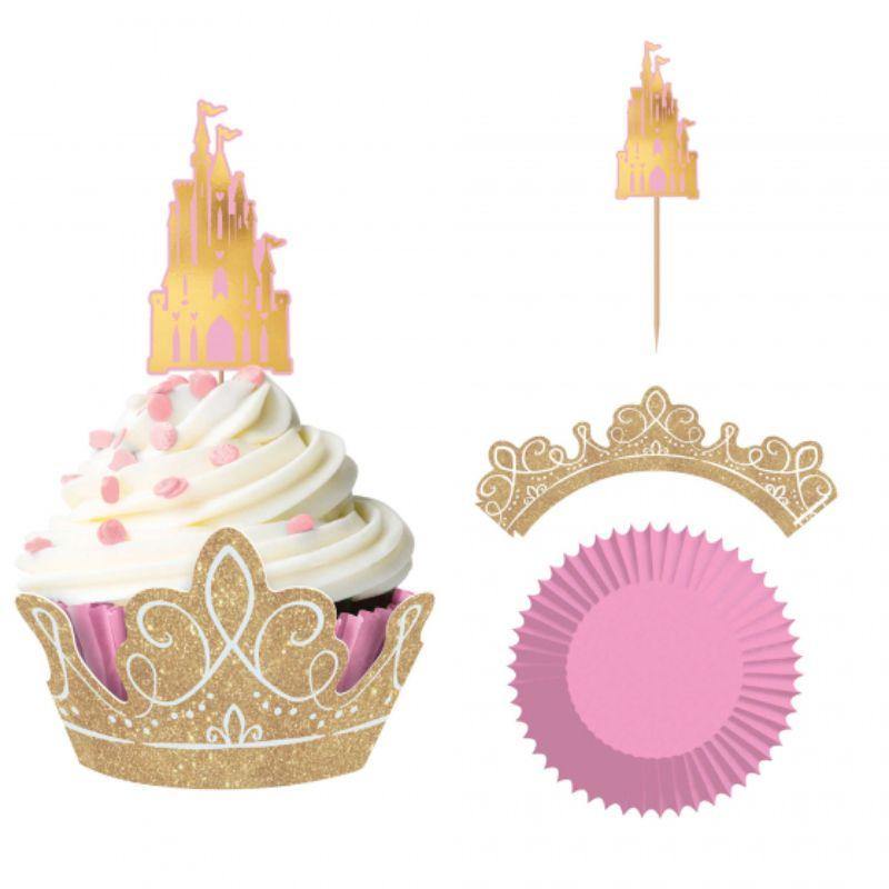 Disney Princess Once Upon A Time Glittered Cupcake Kit