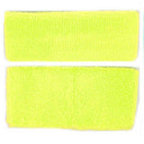 Load image into Gallery viewer, Fluro Yellow Headband & Wristband Set - The Base Warehouse
