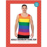 Load image into Gallery viewer, Mens Rainbow Stipe Tank Top
