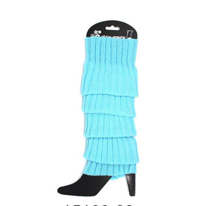 Light Blue Chunky Knit Leg Warmer