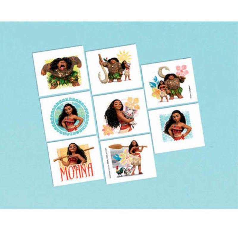 Moana Party ID Stickers - The Base Warehouse