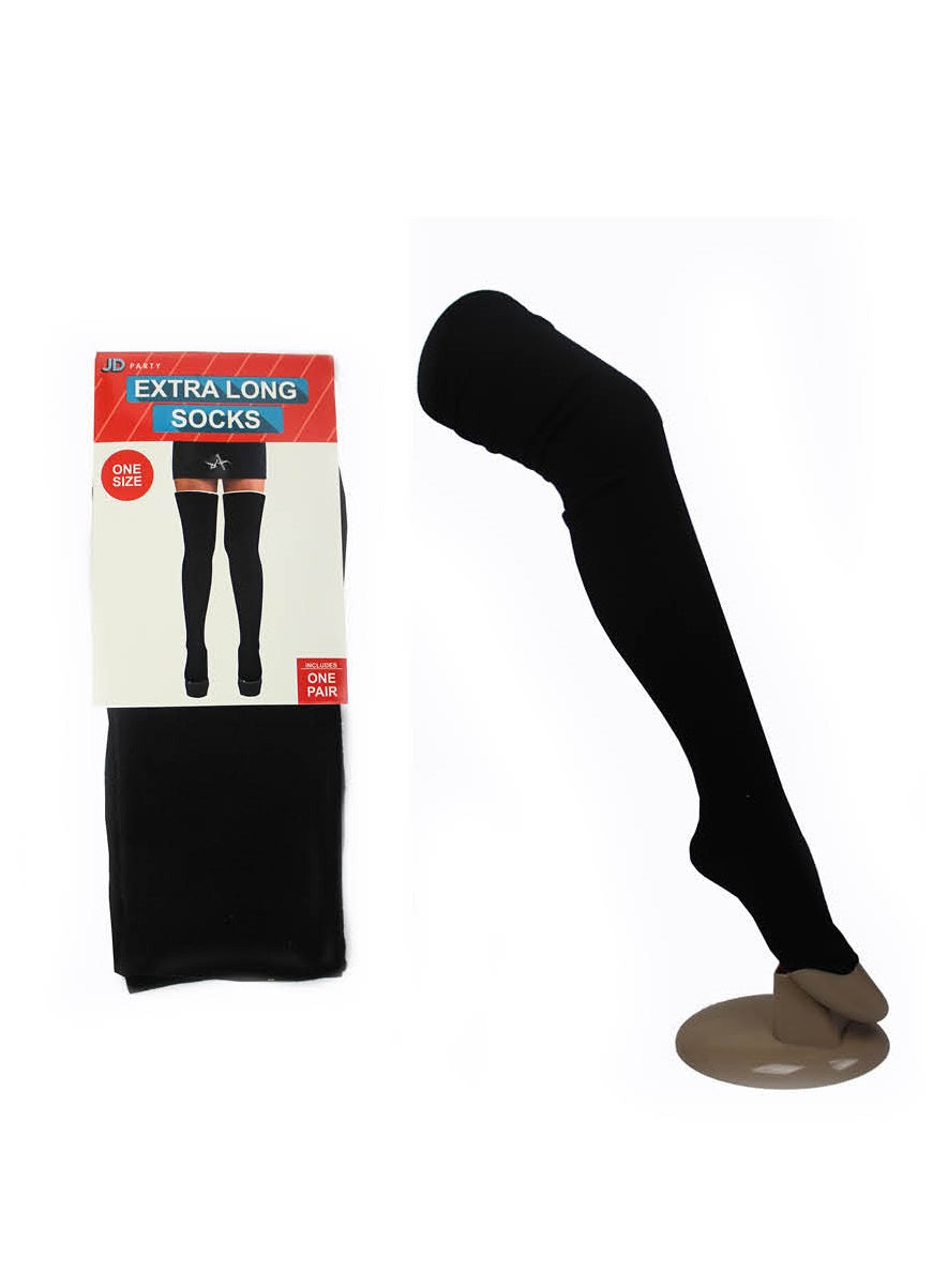 Black Extra Long Socks