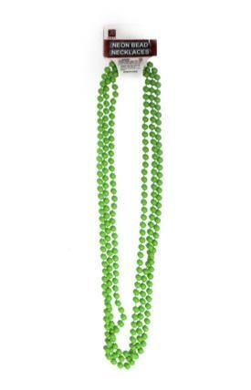 3 Pack Green Neon Beaded Necklace - The Base Warehouse