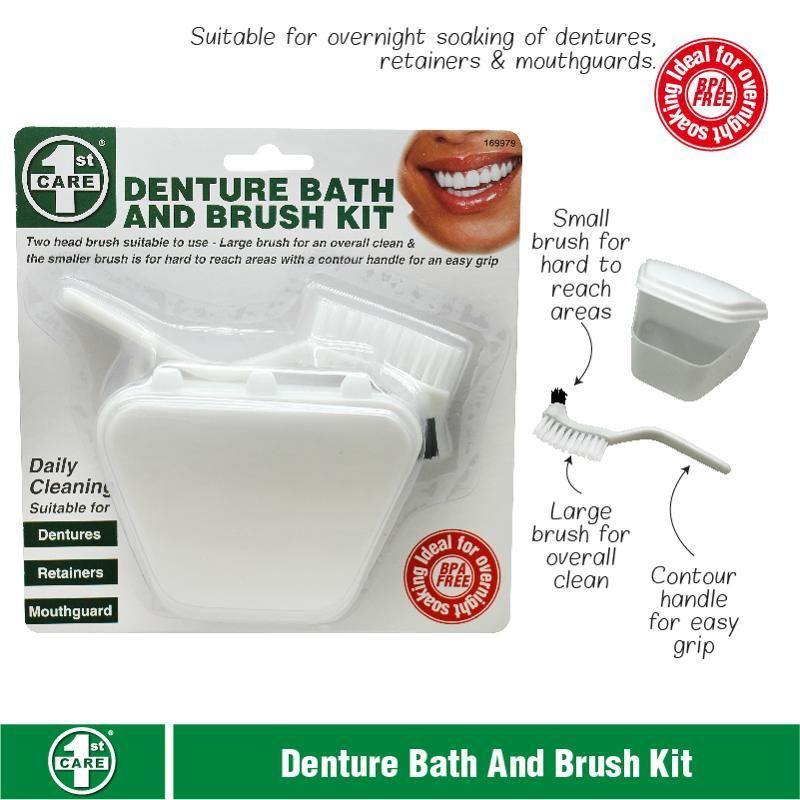 Denture Bath & Brush Kit