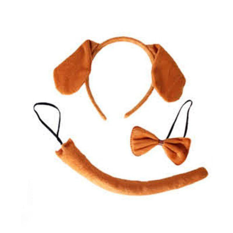 3 Piece Animal Set - Brown Dog