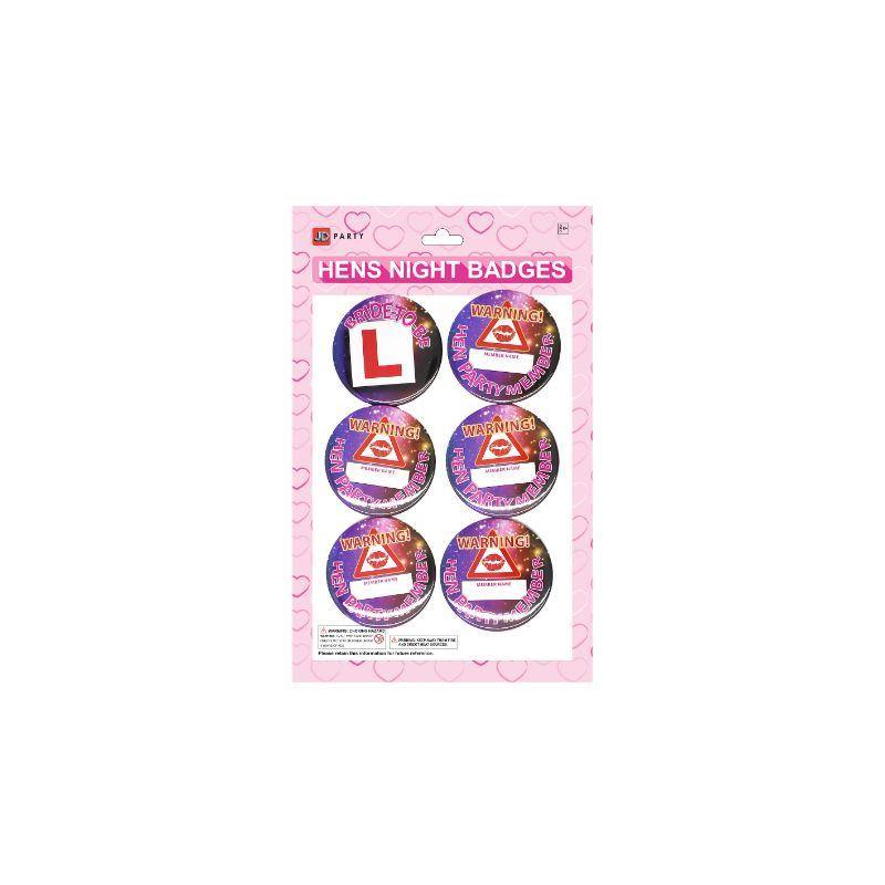 Hens Night Party Badges