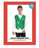 Load image into Gallery viewer, Mens Green Sequin Vest - The Base Warehouse