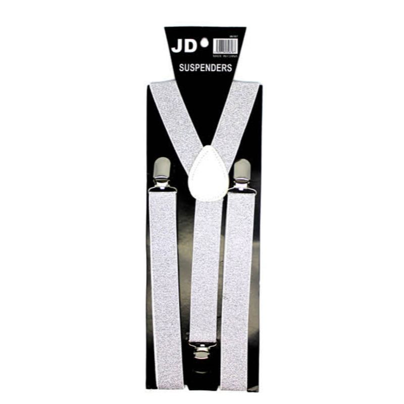 White Glitter Suspender