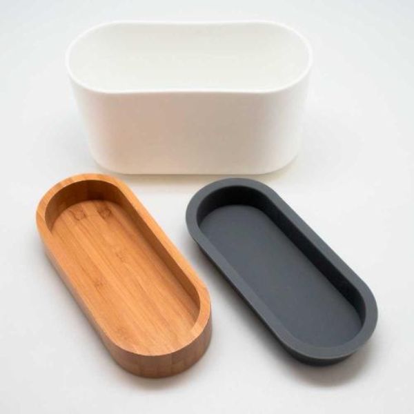 White Simplemade Brush Holder