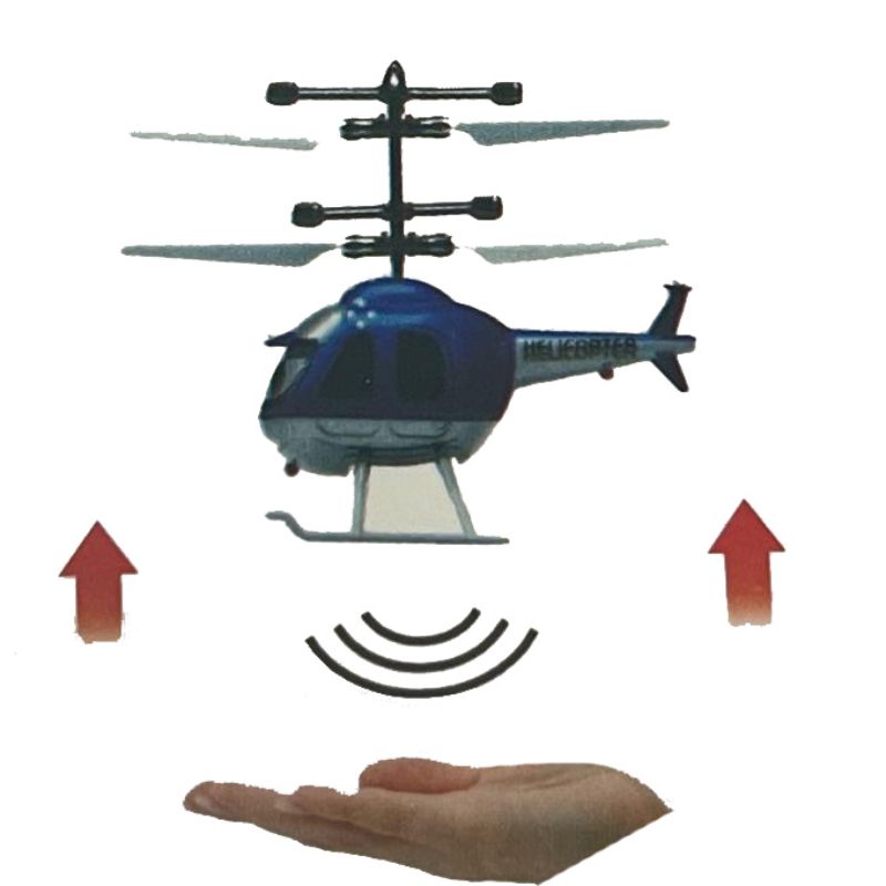 Induction Flying Aircraft Helicopter - 10cm x 15cm