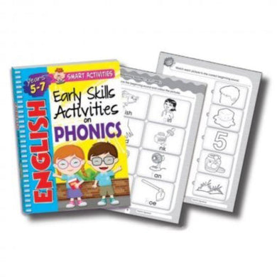 Early Skills Activities on Phonics for Age 5-7 - 128 Pages - The Base Warehouse