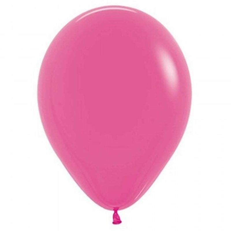 Sempertex 50 Pack Fuchsia Latex Balloons - 12cm