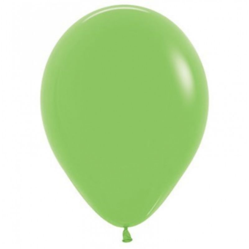 Sempertex 50 Pack Lime Green Latex Balloons - 12cm