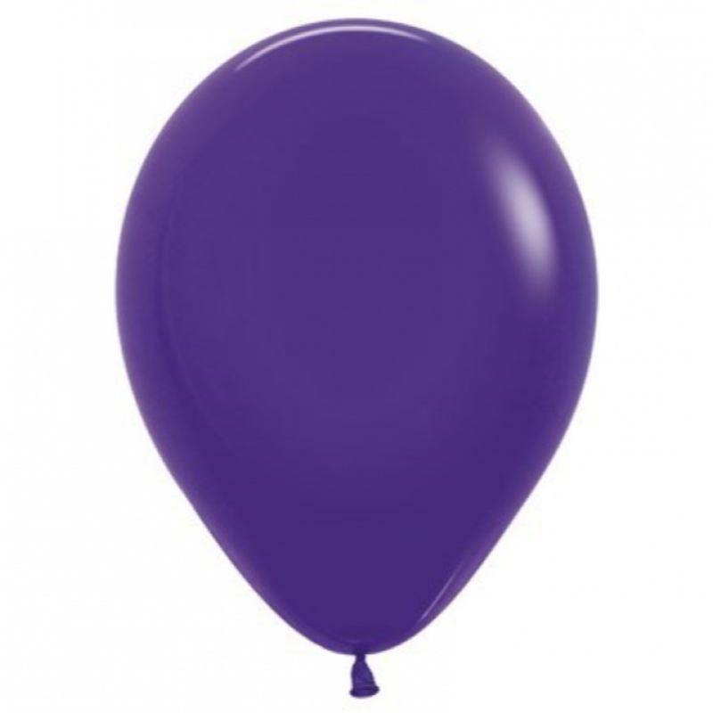50 Pack Fashion Purple Violet Latex Balloons - 12cm - The Base Warehouse