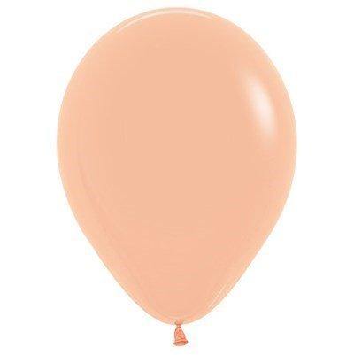 Sempertex 50 Pack Fashion Peach Blush Latex Balloons - 12cm