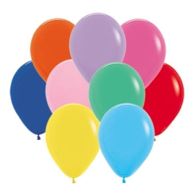 25 Pack Fashion Assorted Latex Balloons - 30cm - The Base Warehouse