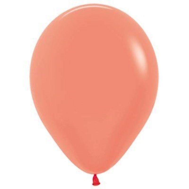 Sempertex 25 Pack Neon Orange Latex Balloons - 30cm