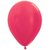 Load image into Gallery viewer, Sempertex 25 Pack Metallic Fuchsia Latex Balloons - 30cm
