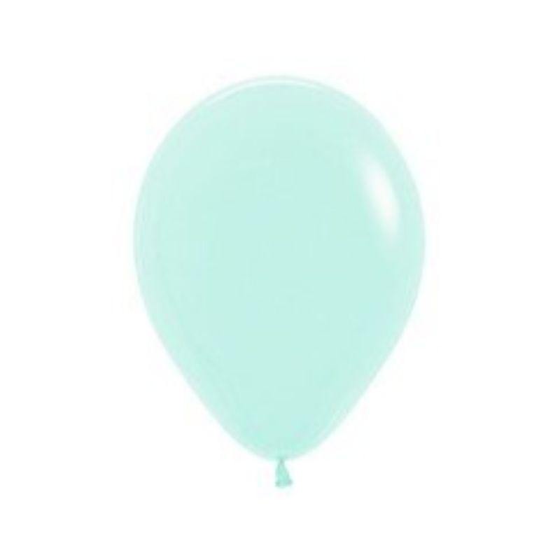 25 Pack Pastel Matte Green Latex Balloons - 30cm - The Base Warehouse