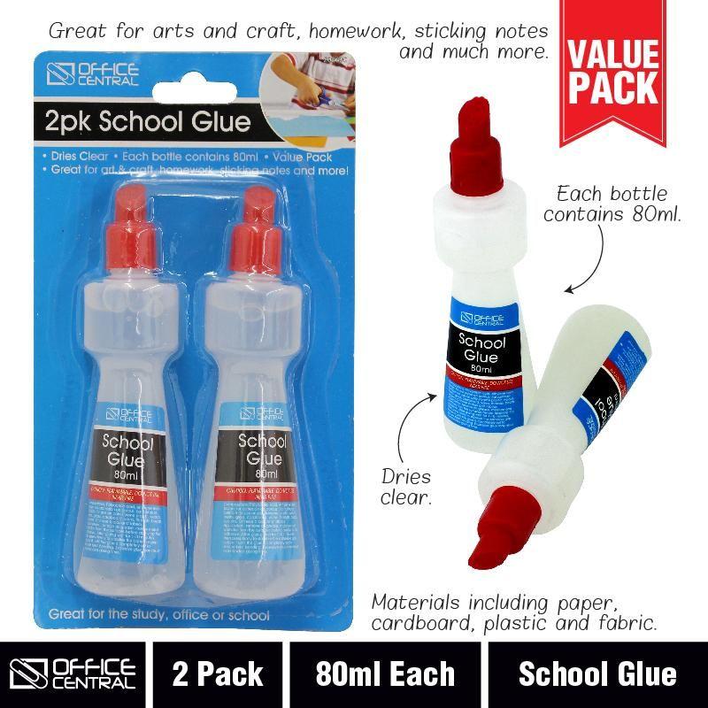 2 Pack School Glues - 80ml