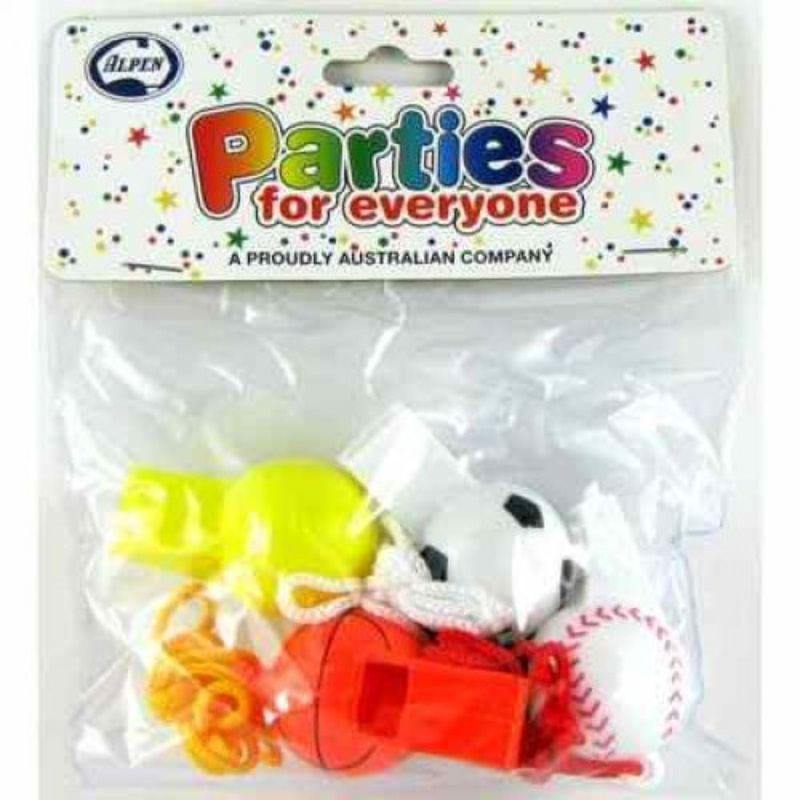 4 Pack Sports Whistles on Keyring - The Base Warehouse