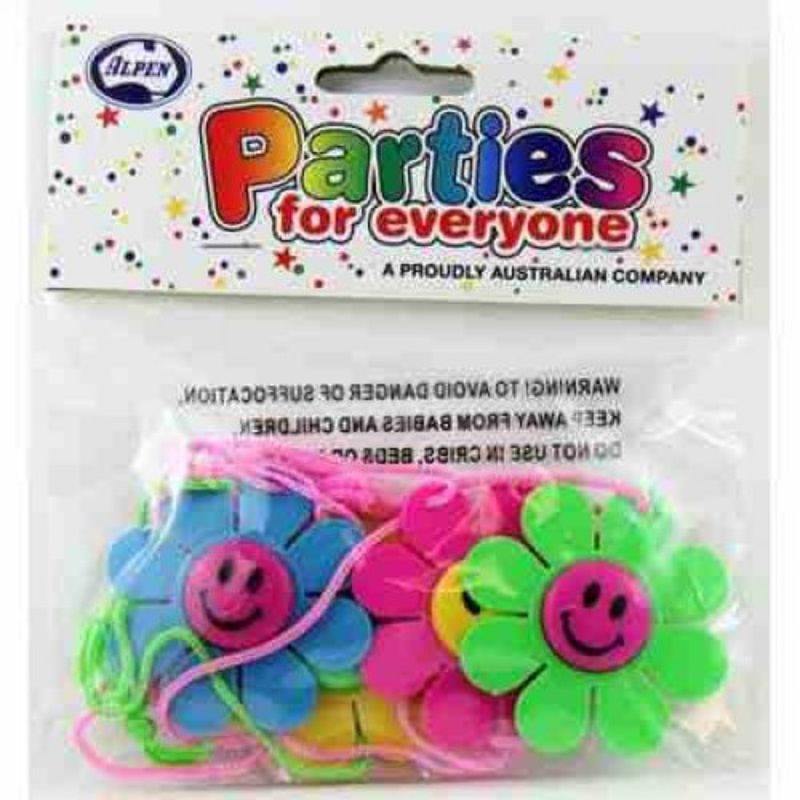 4 Pack Flower Necklace