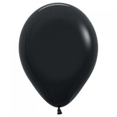 Fashion Black Latex Balloon - 12cm - The Base Warehouse