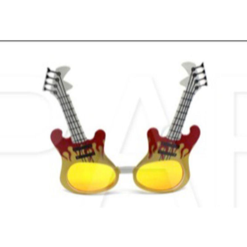 Adult Rockstar Guitar Party Glasses - The Base Warehouse