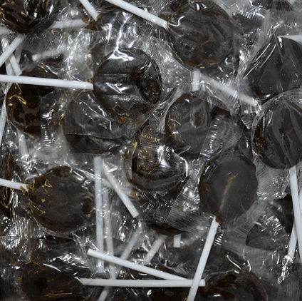 Black Flat Lollipops - 1kg
