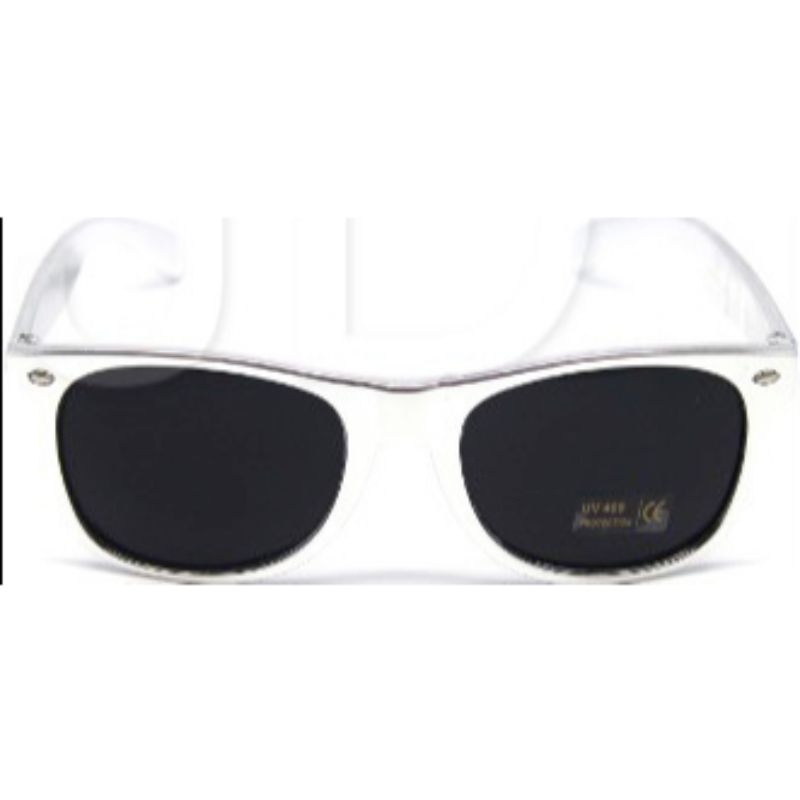 Adult Silver Wayfarers Dark Party Glasses