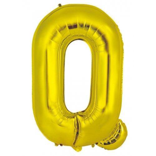 Gold Decrotex Letter Q Foil Balloon - 86cm - The Base Warehouse