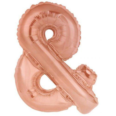 Rose Gold Decrotex Letter & Foil Balloon - 86cm - The Base Warehouse