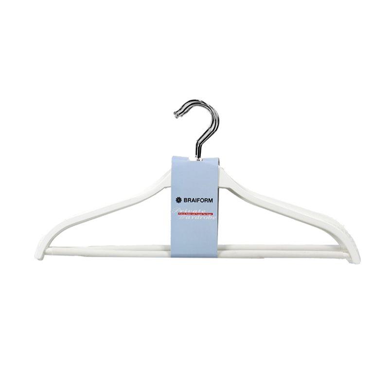 4 Pack White Premium Wooden Hangers