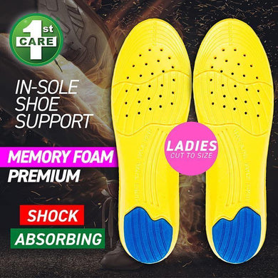 2 Pack Womens Shock Absorbing Memory Foam Insoles - The Base Warehouse