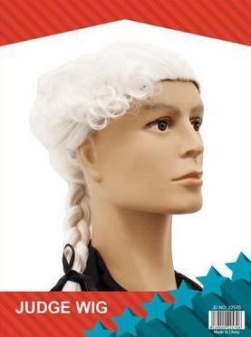 Mens Colonial Judge Plait Wig