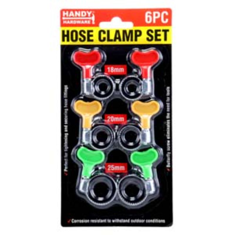 6 Pack Hose Clamp Set