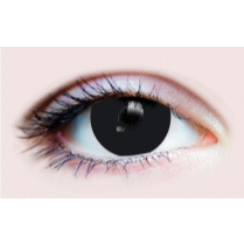 15.2mm Mini Scleral Black Contact Lenses - The Base Warehouse