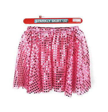 Adult Hot Pink Sparkly Skirt - Small - The Base Warehouse