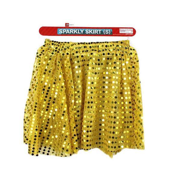 Adult Gold Sparkly Skirt - Small - The Base Warehouse
