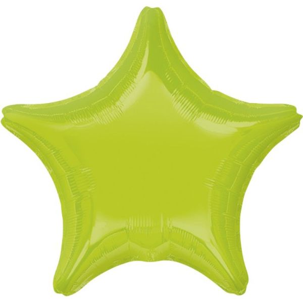 Kiwi Green Star Shaped Foil Balloon - 45cm