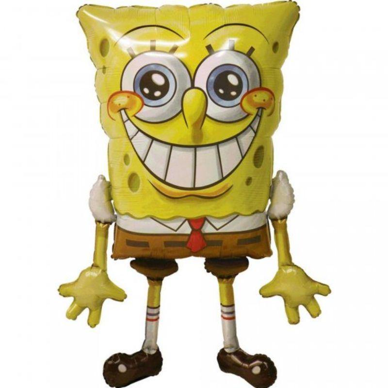 Airwalker Sponge Bob Foil Balloon - 74cm x 117cm - The Base Warehouse